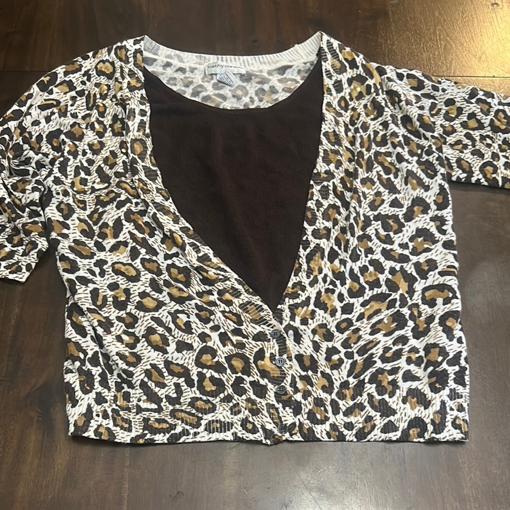 Leopard Print Women's Top